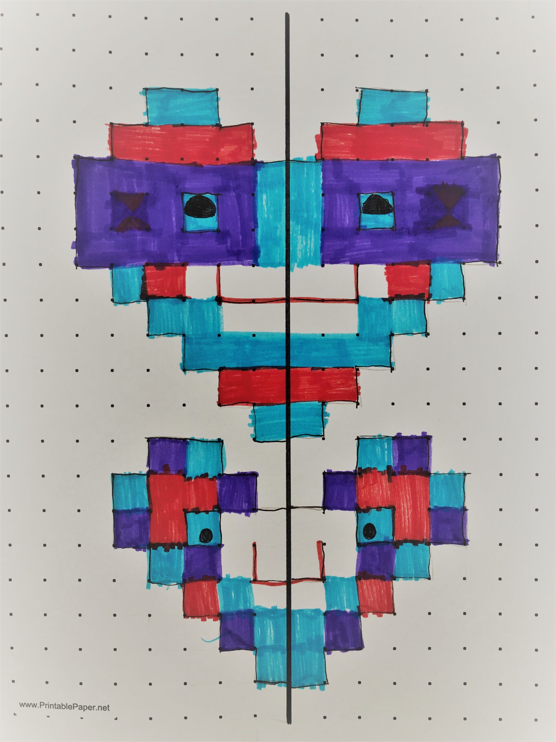Cool Graph Paper Drawings